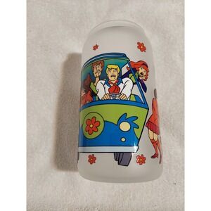 Scooby Doo Glass Tumbler With Bamboo Lid, Straw & Cleaner‎ Cartoon Collectible